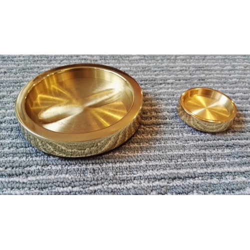 80mm Castor Cup (brass/chrome)