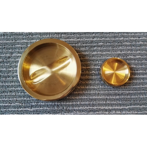 80mm Castor Cup (Brass/Chrome)