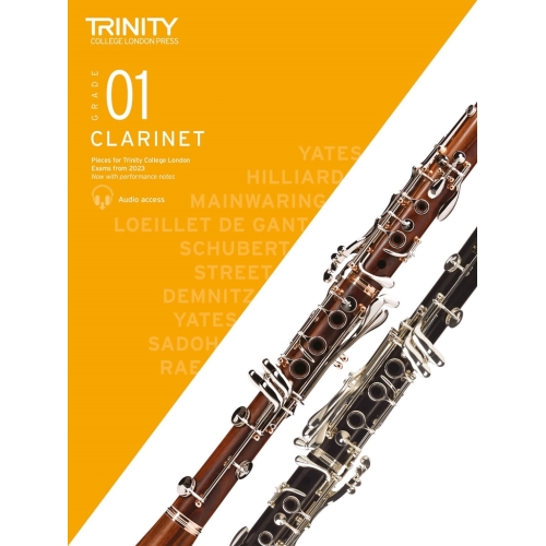 Trinity - Clarinet from 2023. Grade 1 (score & pt)