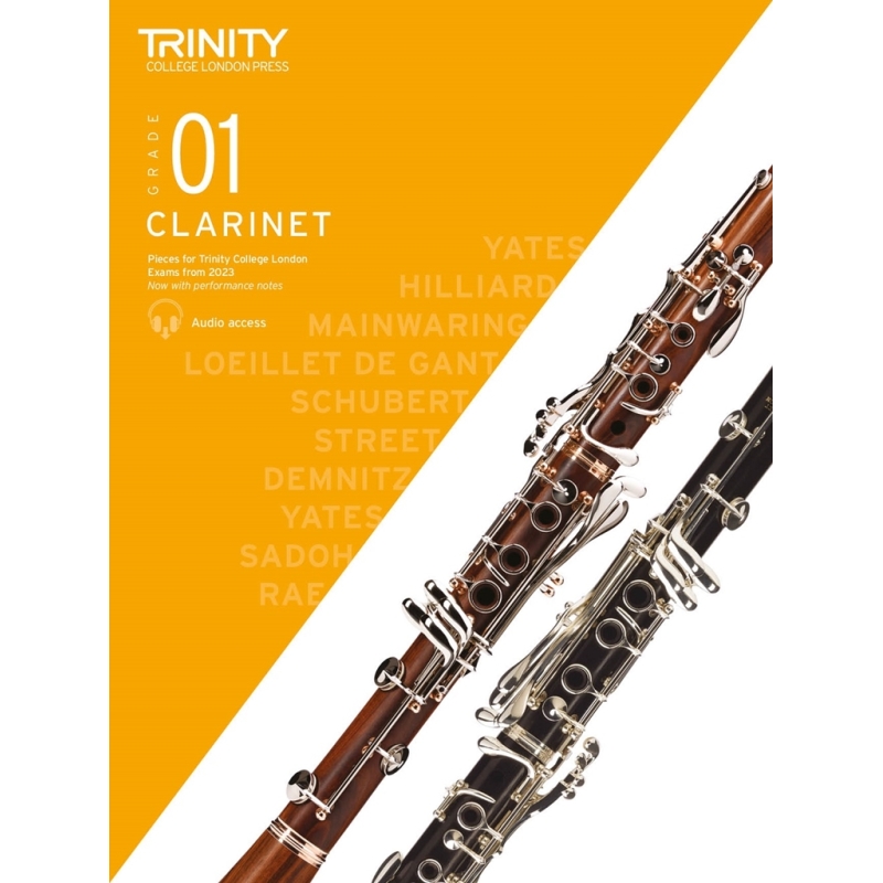 Trinity - Clarinet from 2023. Grade 1 (score & pt)