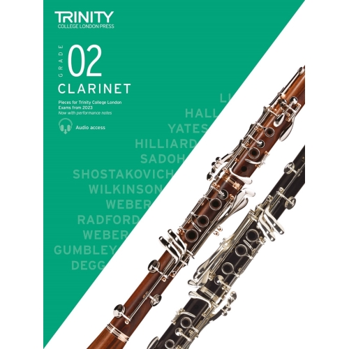 Trinity - Clarinet from 2023. Grade 2 (score & pt)