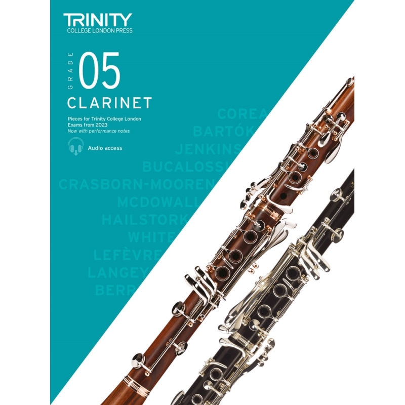 Trinity - Clarinet from 2023. Grade 5 (score & pt)