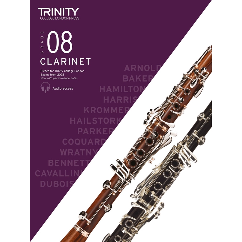 Trinity - Clarinet from 2023. Grade 8 (score & pt)