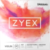 D'Addario Zyex 4/4 Medium Violin Strings