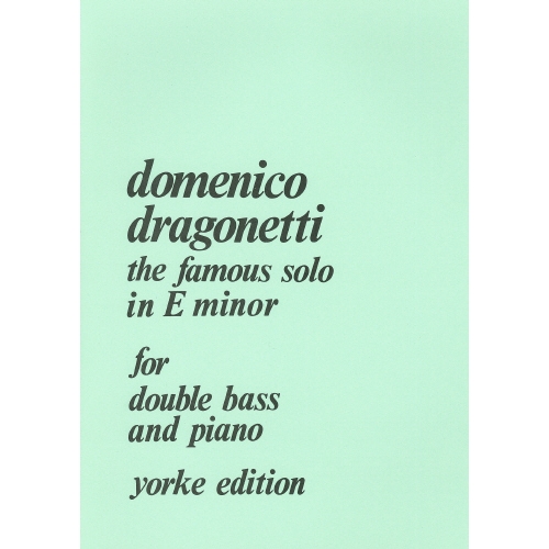 Dragonetti, Domenico - Solo in E minor. DB & Pf
