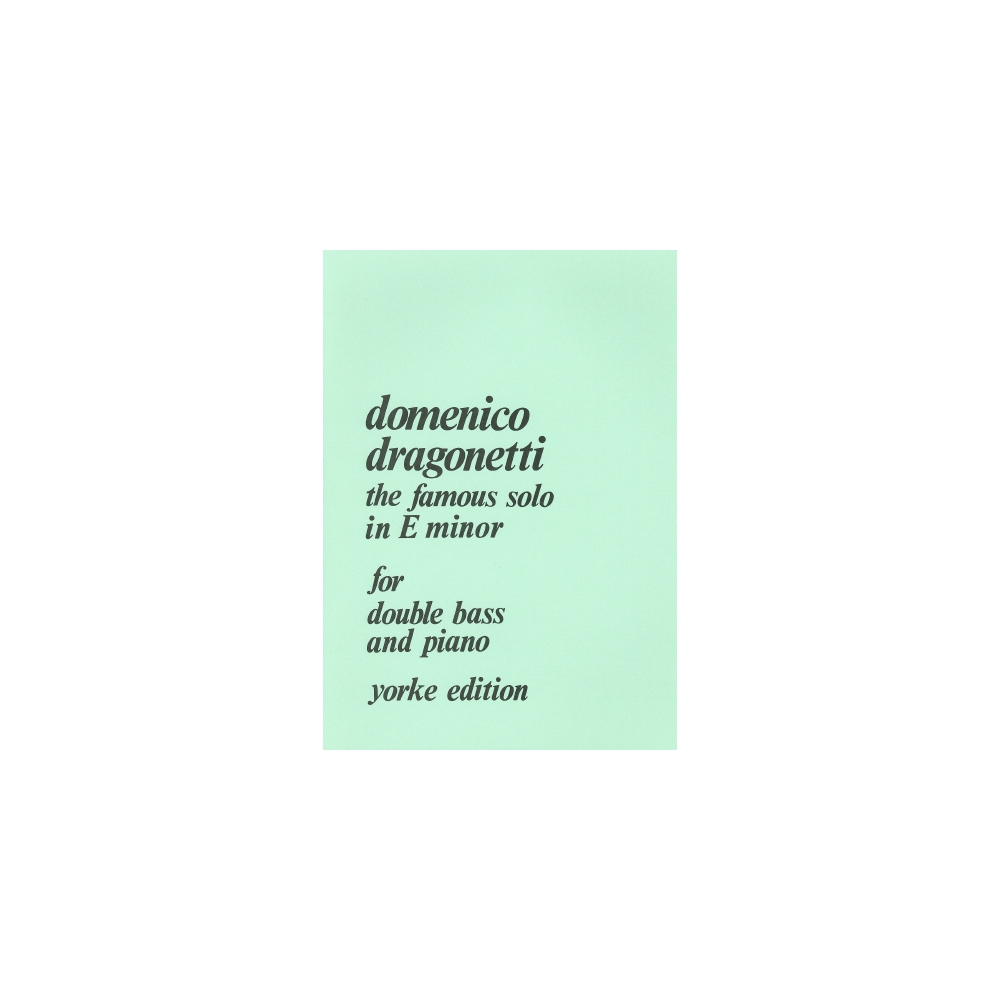 Dragonetti, Domenico - Solo in E minor. DB & Pf
