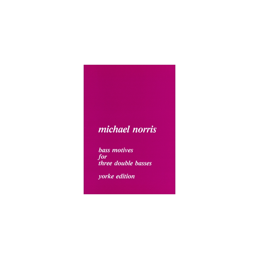 Norris, Michael - Bass Motives for 3 Double Basses