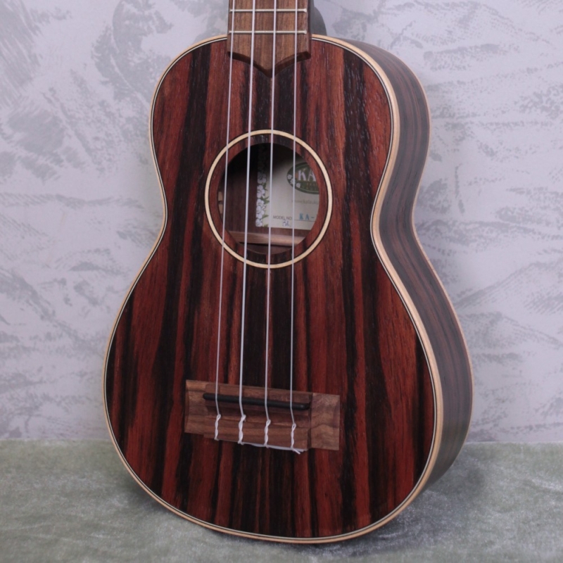 Kala KA-EBY-S Striped Ebony Soprano Ukulele