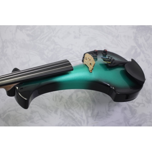 Bridge Aquila EV4 Electric Violin in Black/Green