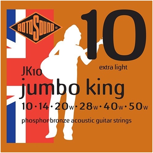 Rotosound Jumbo King Phosphor Bronze Acoustic Guitar String Packs