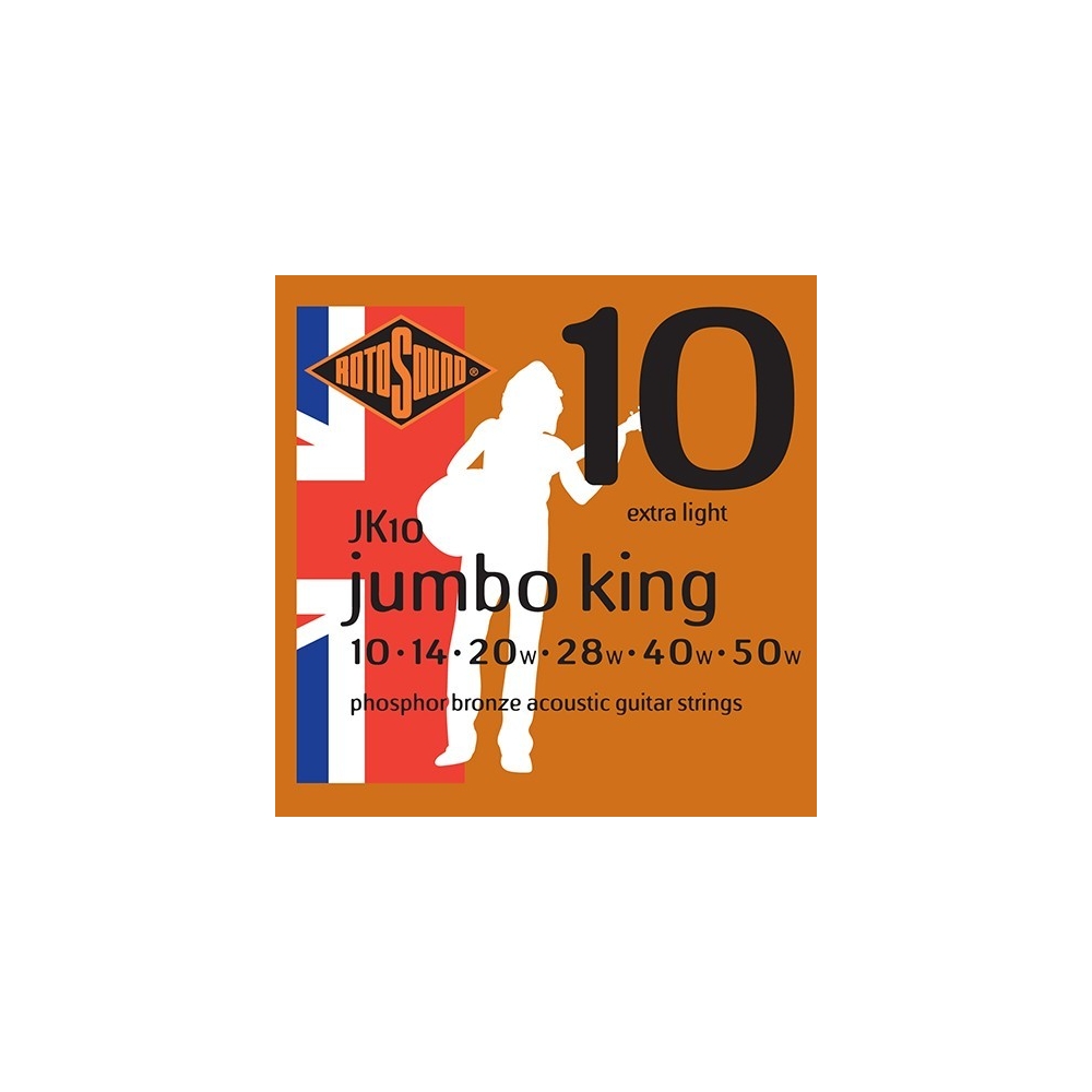 Rotosound Jumbo King Phosphor Bronze Acoustic Guitar String Packs