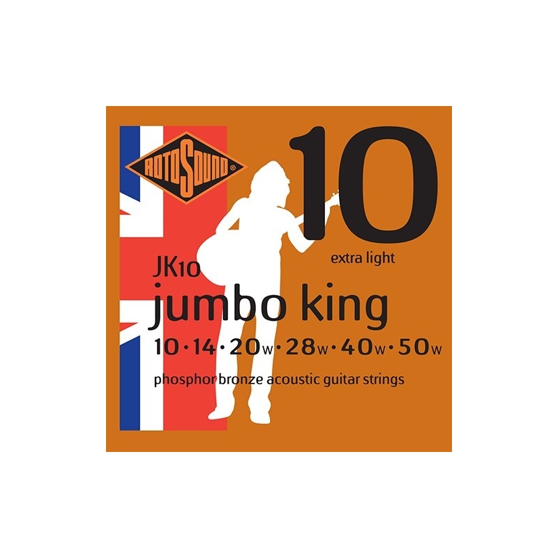 Rotosound Jumbo King Phosphor Bronze Acoustic Guitar String Packs