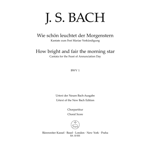 Bach, J.S - Cantata No.  1:...