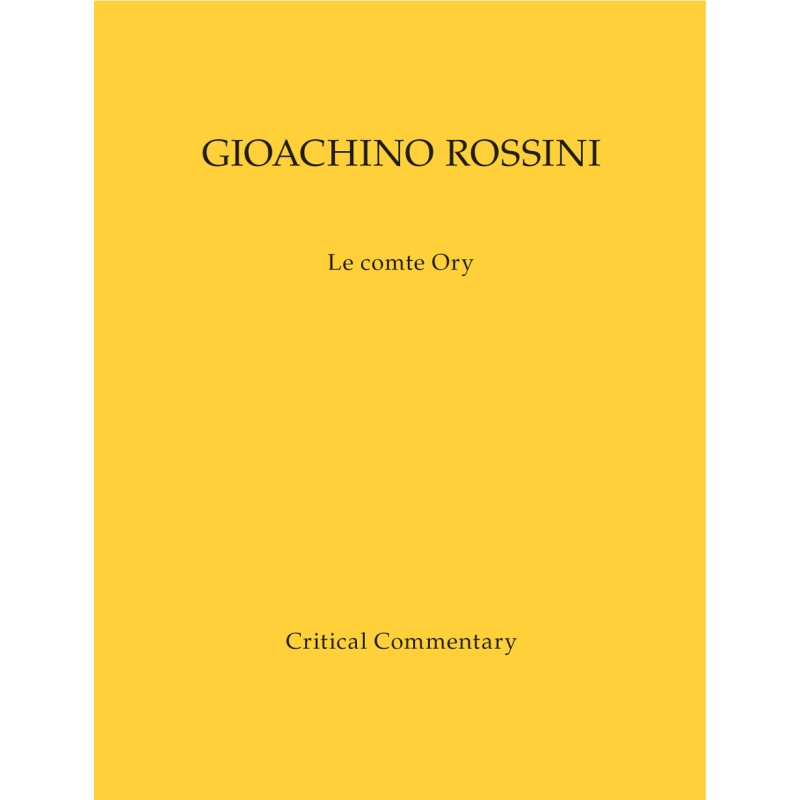 Rossini, Gioachino - Le comte Ory (Fr) (Urtext)