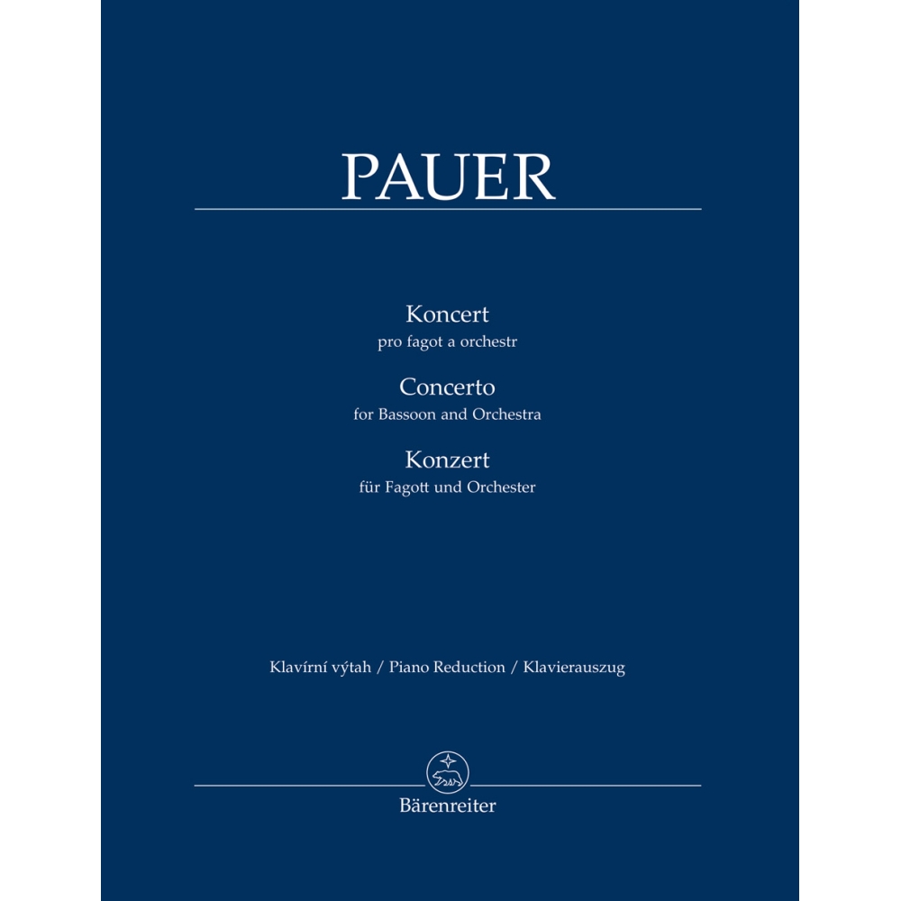 Pauer, Jiri - Concerto for Bassoon and Orchestra.