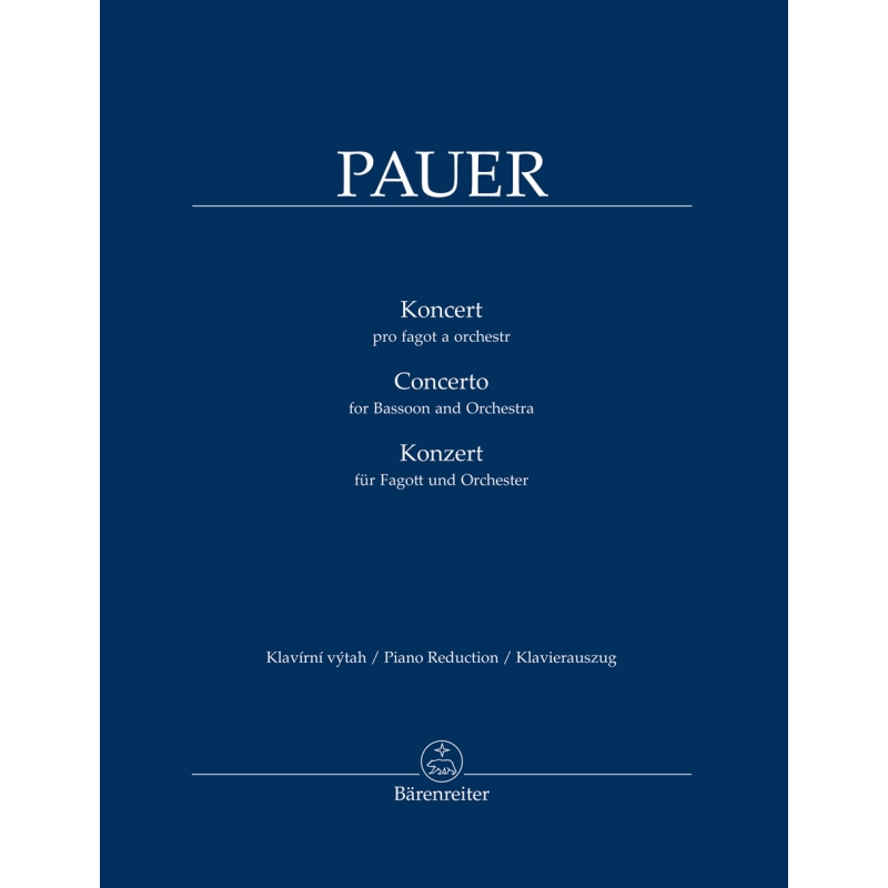 Pauer, Jiri - Concerto for Bassoon and Orchestra.