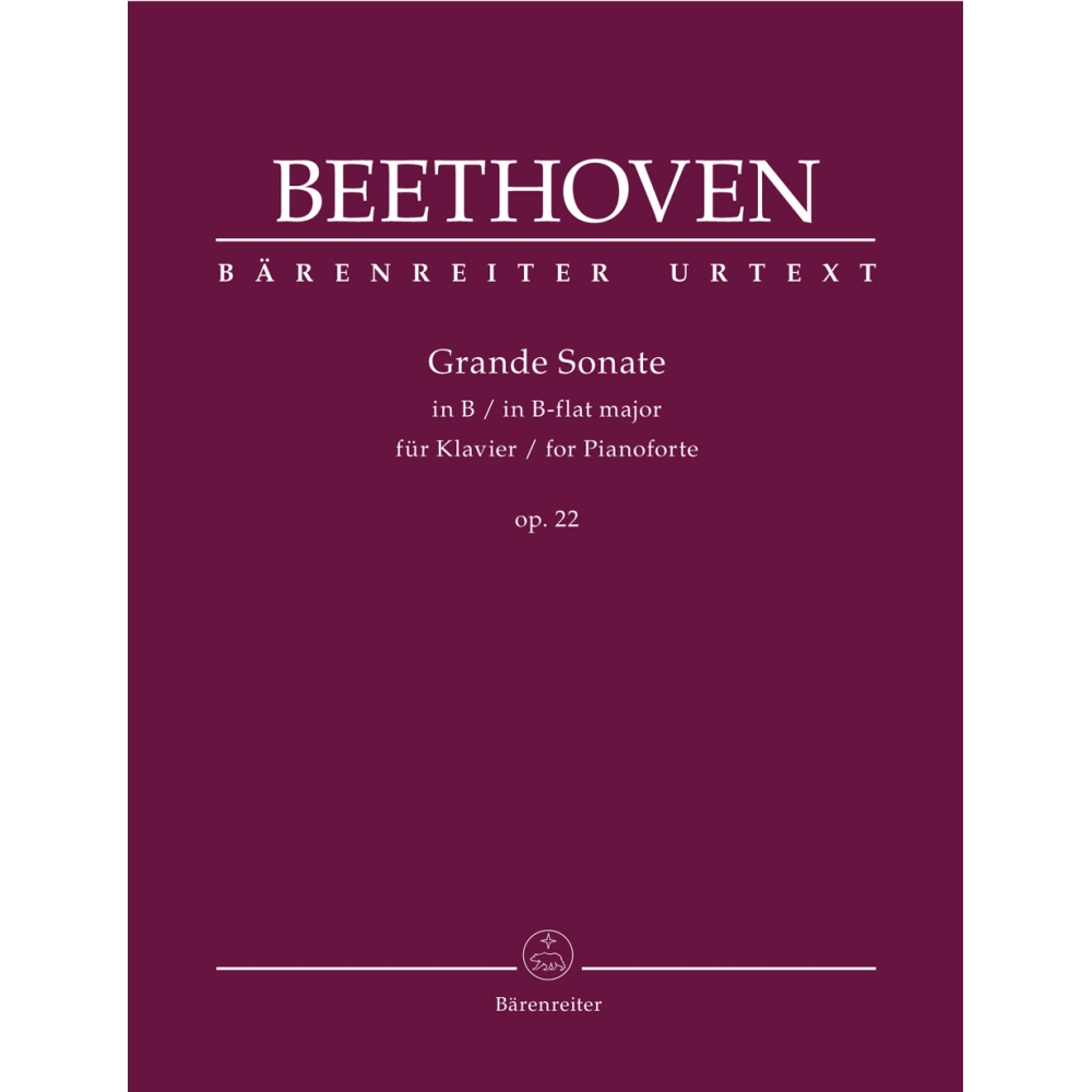 Beethoven, L.v - Sonata in B-flat, Op.22 (Grande Sonate) (Urtext).