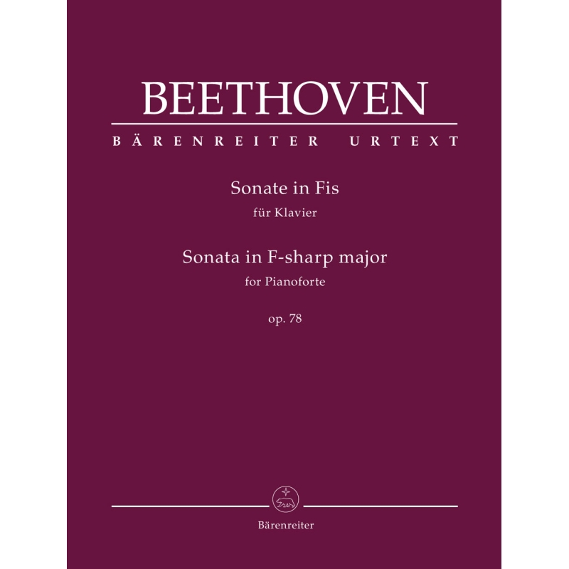 Beethoven, L.v - Sonata in F-sharp minor, Op.78 (Urtext).