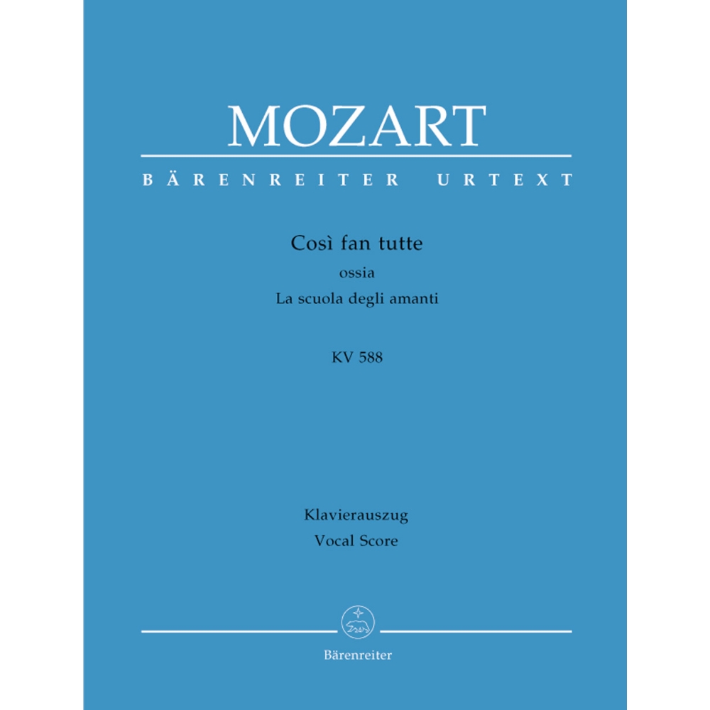 Mozart, W.A - Cosi fan tutte (complete opera) (It-G) (K.588) (Urtext).