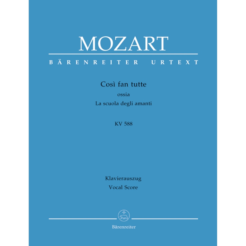 Mozart, W.A - Cosi fan tutte (complete opera) (It-G) (K.588) (Urtext).