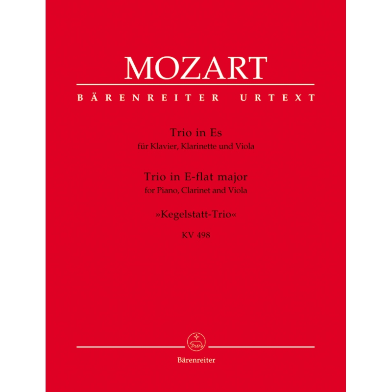 Mozart, W.A - Piano Trio in E-flat (K.498) (Kegelstatt) (Urtext).