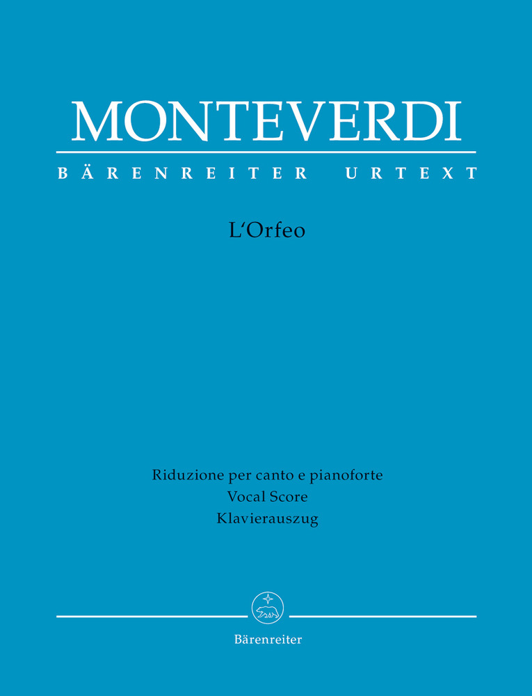 Monteverdi, Claudio - L'Orfeo (It) (Urtext).