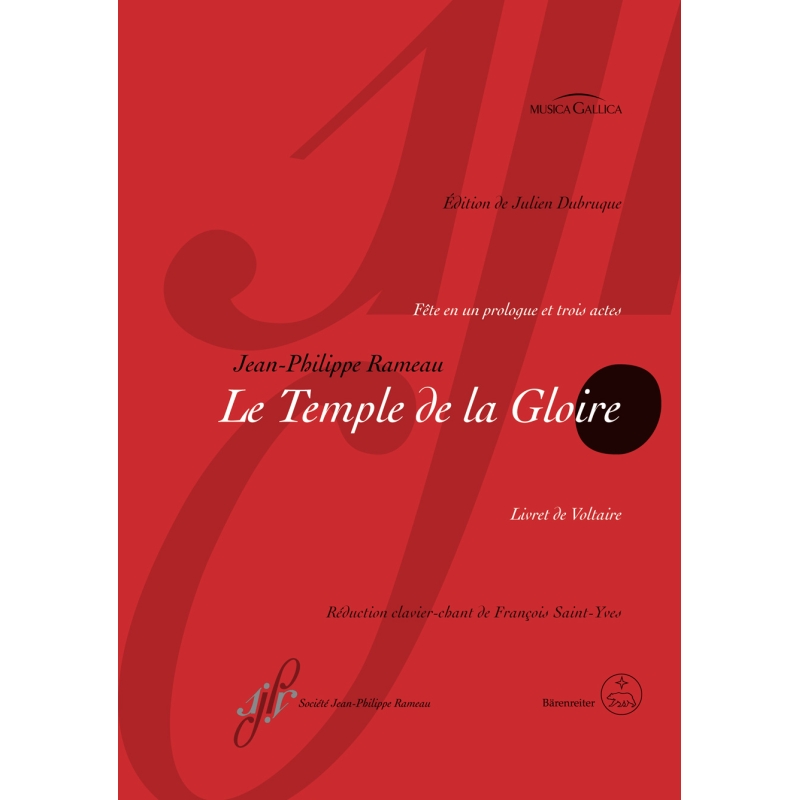 Rameau, J - Le Temple de la Gloire (version 1746 and 1745) (F) (Urtext).