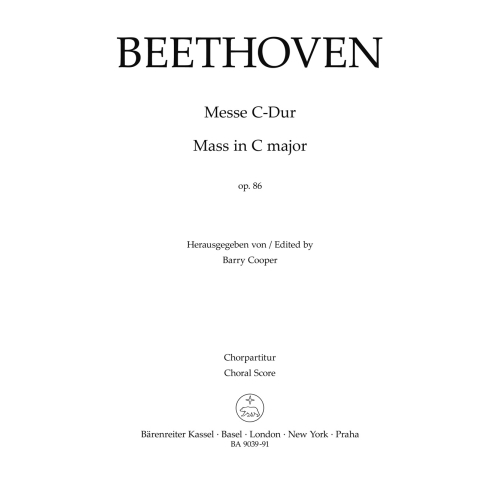 Beethoven, L.v - Mass in C, Op.86 (L) (Urtext).
