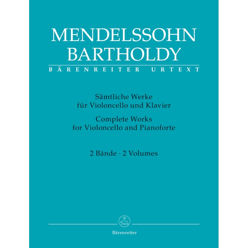 Mendelssohn, Felix - Complete Works for Violoncello and Piano Vols. 1 & 2 (special price) (Urtext).
