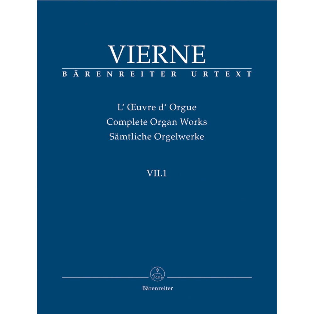 Vierne, Louis - Organ Works Vol. 7/1: Pieces de Fantaisie en quatre suites          (Livre I, 1-6), Op.51 (Urtext).