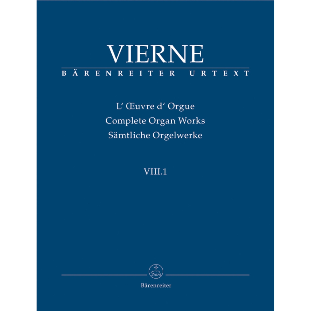 Vierne, Louis - Organ Works Vol. 8/1: Pieces en style libre pour orgue ou harmonium (Livre I, 1-12), Op.31 (Urtext).