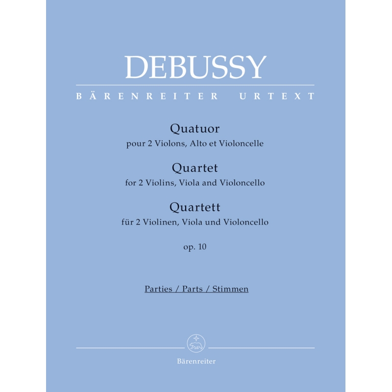 Debussy, Claude - String Quartet, Op.10 (Urtext).