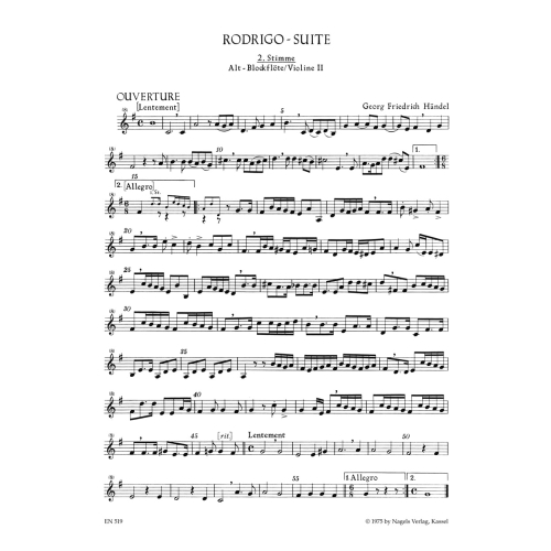 Handel, G.F - Rodrigo Suite...