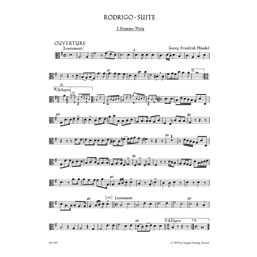 Handel, G.F - Rodrigo Suite (HWV 5).