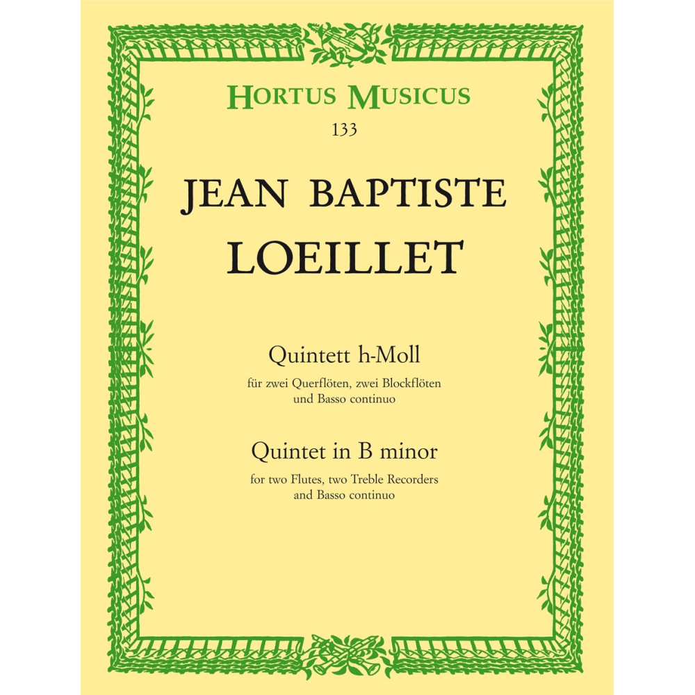 Loeillet, J - Quintet in B minor.