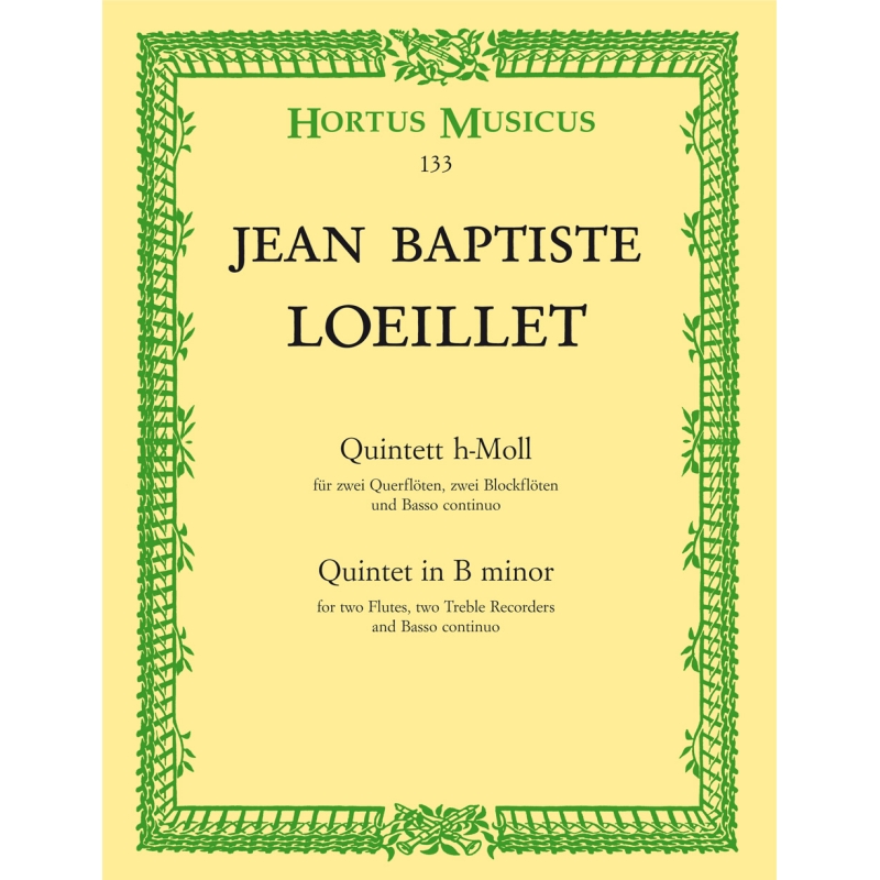 Loeillet, J - Quintet in B minor.