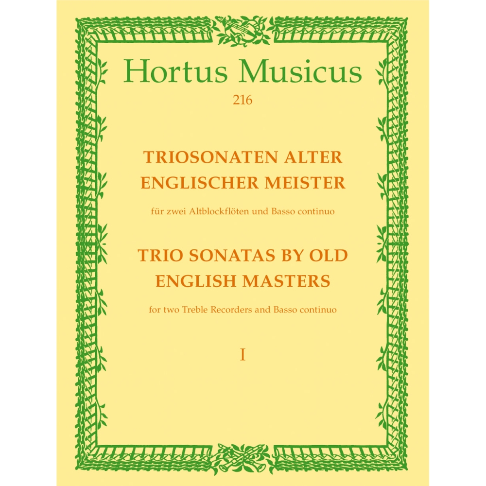 Trio Sonatas by Old English Masters, Bk.1. (W Williams, Sonata in A min, W Corbet, Sonata in C maj).