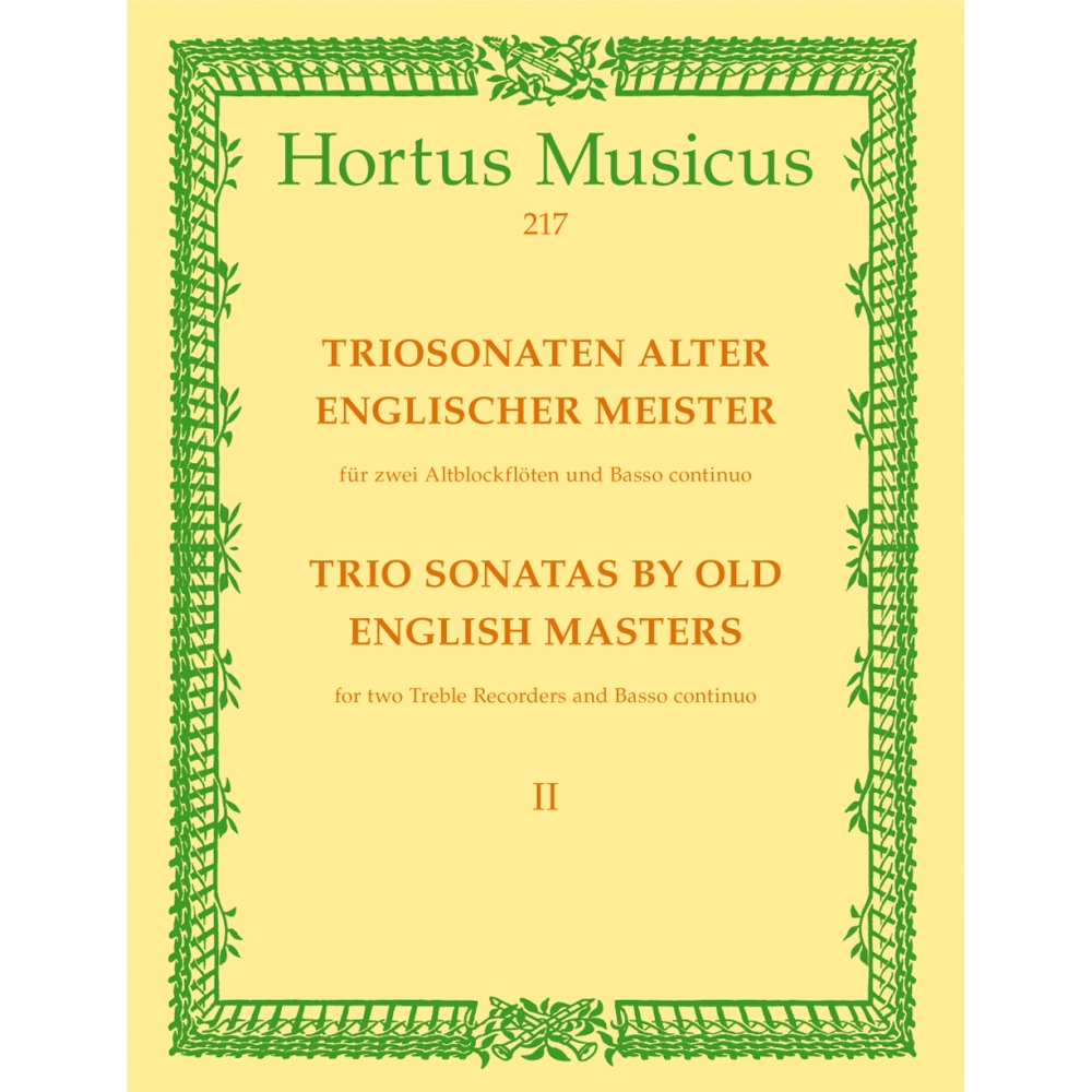Trio Sonatas by Old English Masters, Bk.2. (D Purcell, Sonata in F maj, R Valentine, Sonata in C min).