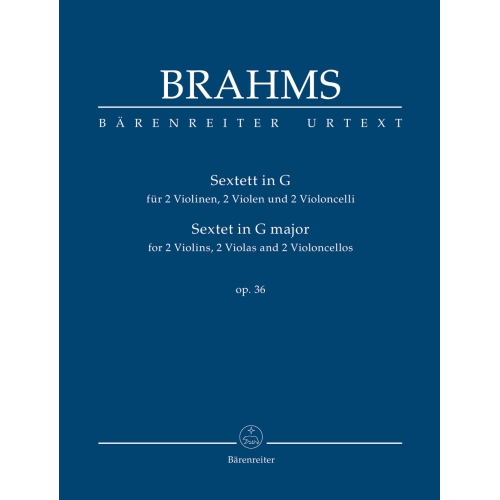 Brahms, Johannes - Sextet in G, Op.36 (Urtext).