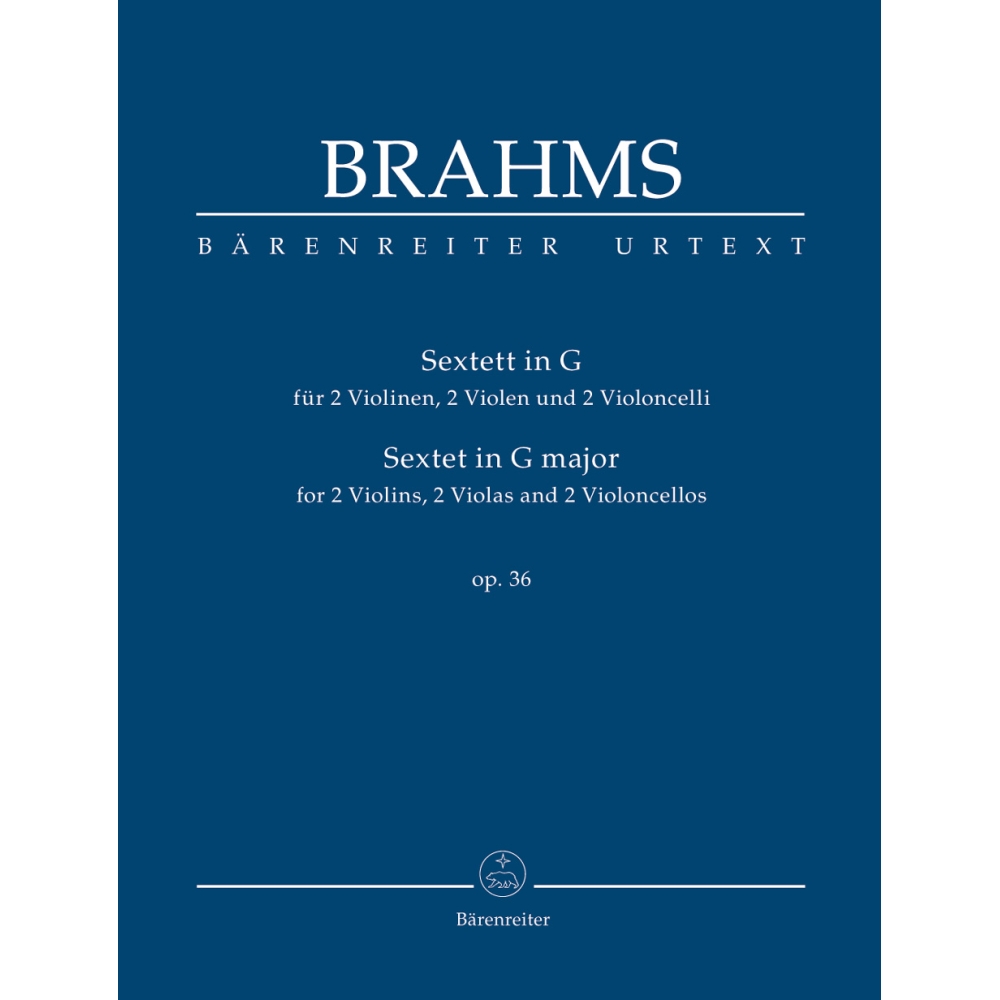 Brahms, Johannes - Sextet in G, Op.36 (Urtext).