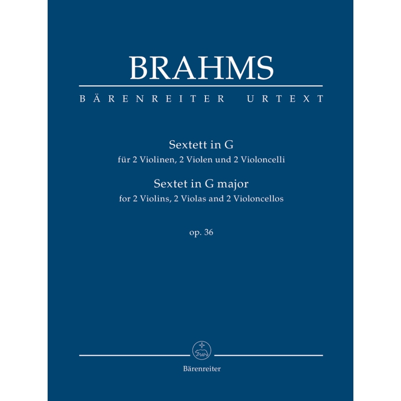 Brahms, Johannes - Sextet in G, Op.36 (Urtext).