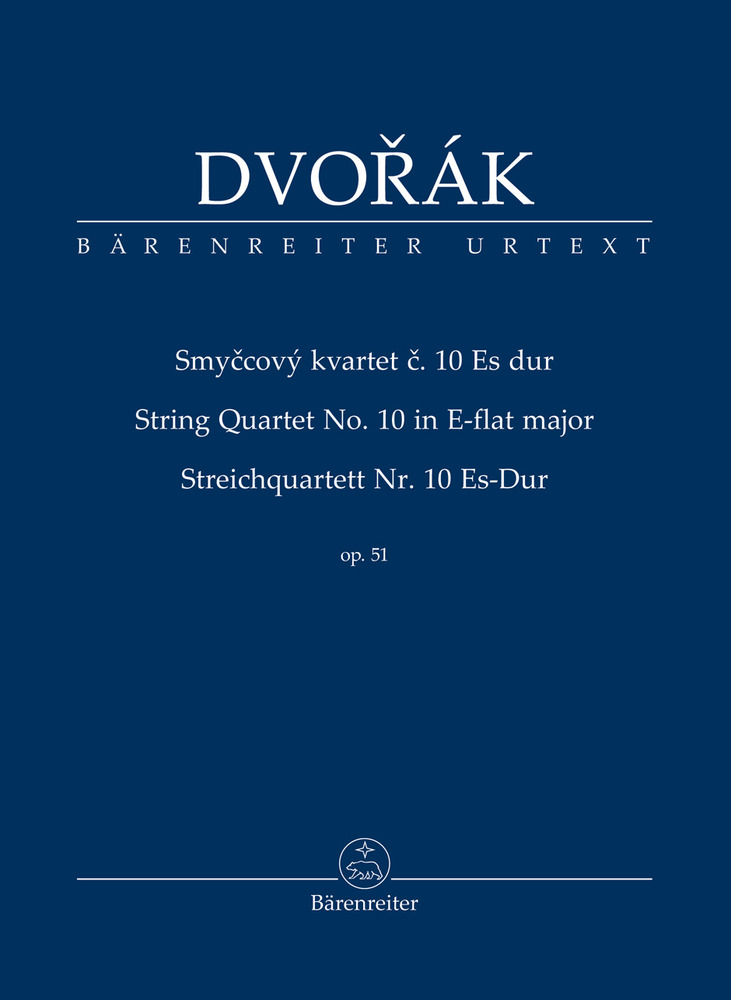 Dvorak, Antonin - String Quartet No.10 in E-flat, Op.51 (Urtext)..