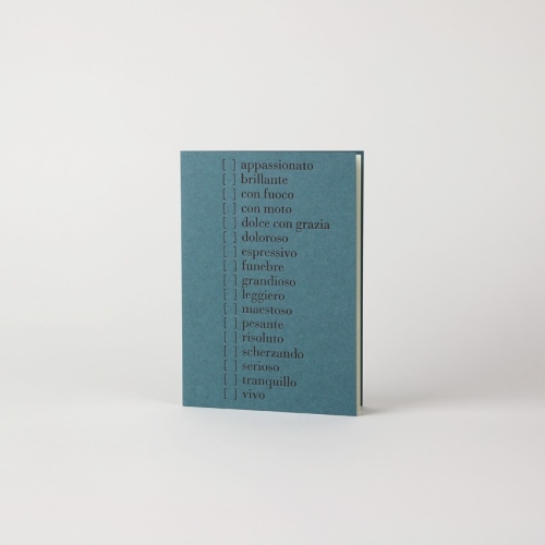Folded card "Musical terms" 