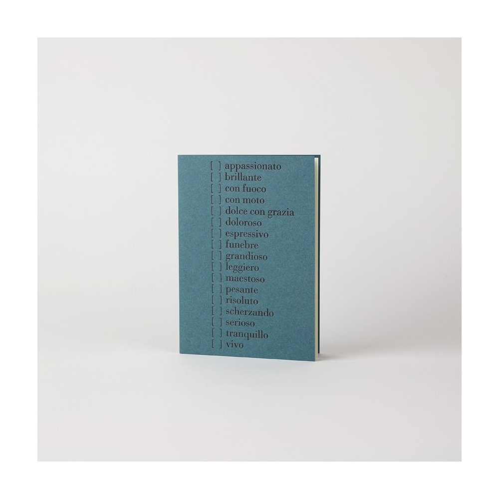 Folded card "Musical terms" 