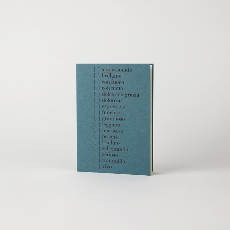 Folded card "Musical terms" 