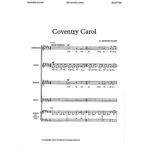 Allain, Richard - Coventry Carol