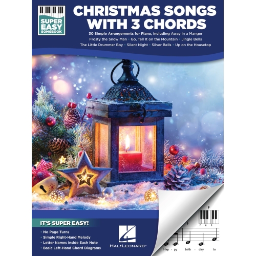 Christmas Songs with 3 Chords -Super Easy Songbook