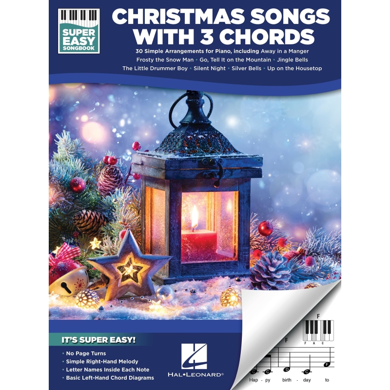 Christmas Songs with 3 Chords -Super Easy Songbook