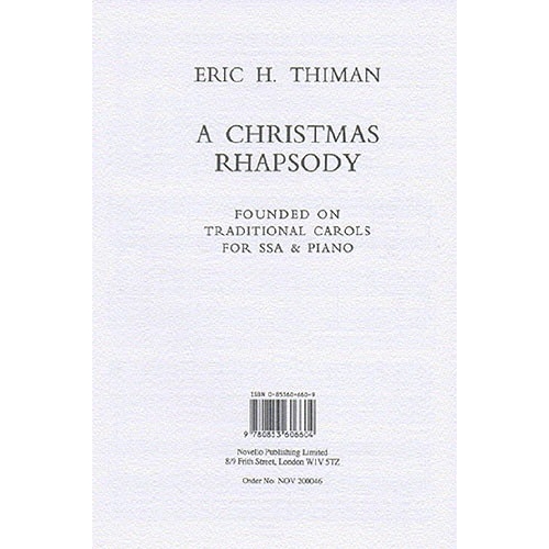 Eric Thiman: A Christmas Rhapsody