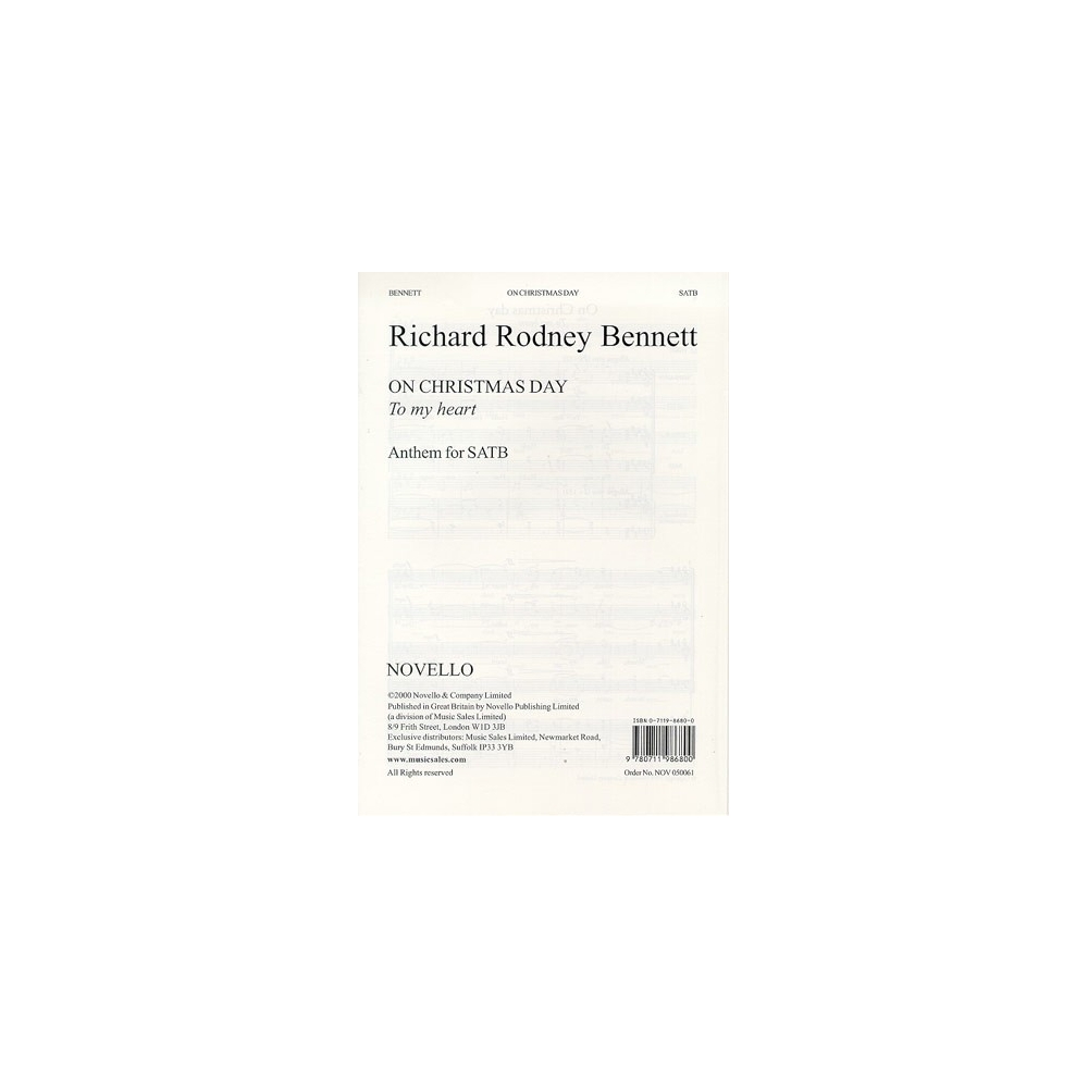 Richard Rodney Bennett: On Christmas Day